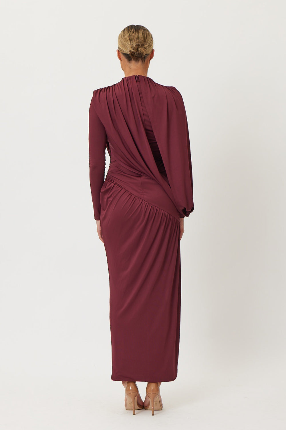 Romaine Maxi Dress Wine