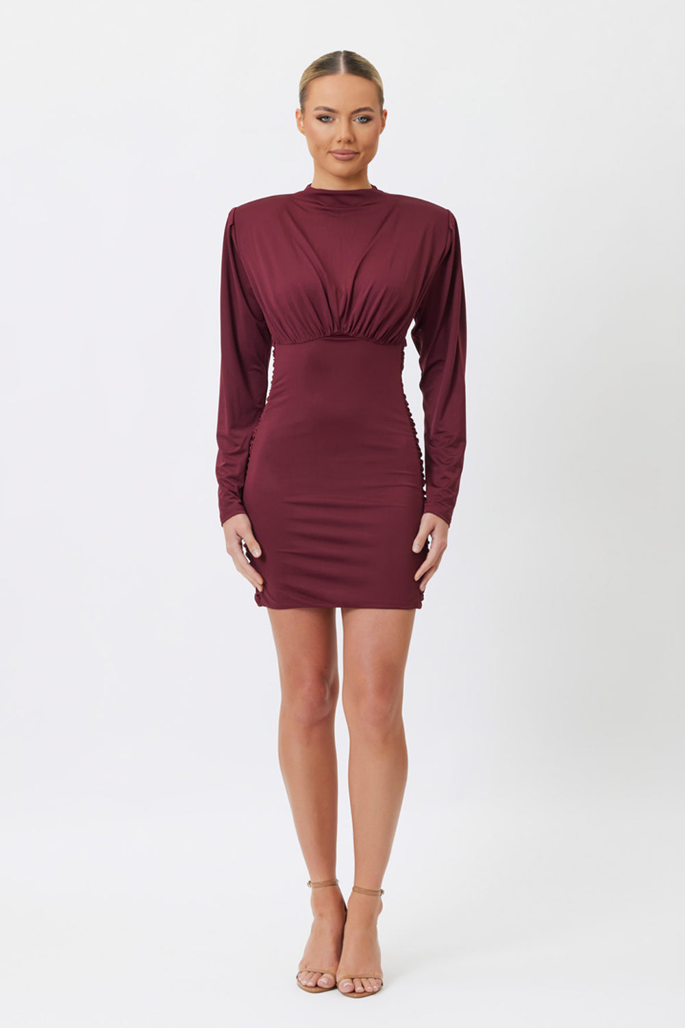 Belen Mini Dress Wine