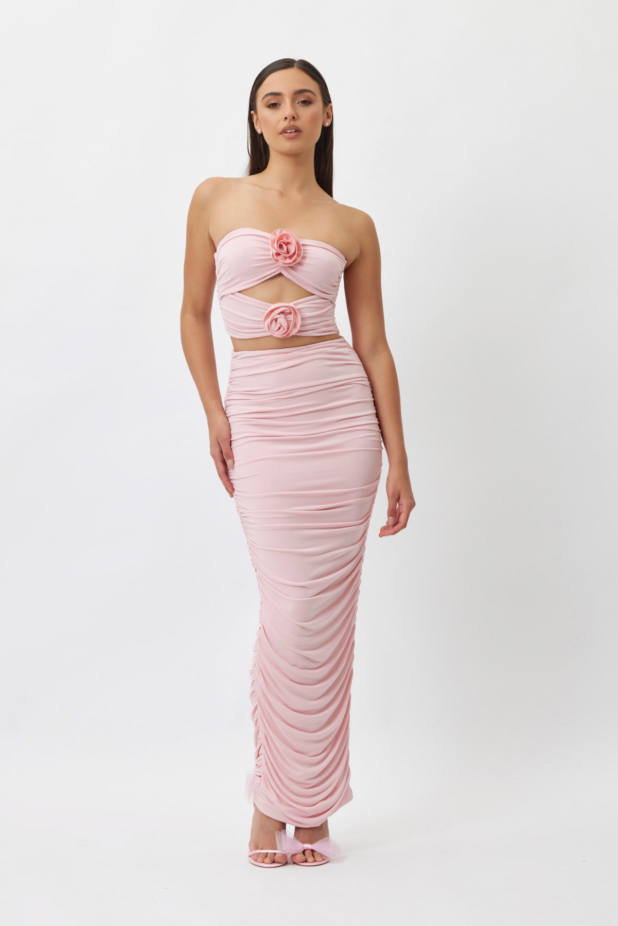 Julie Ruched Crop Top