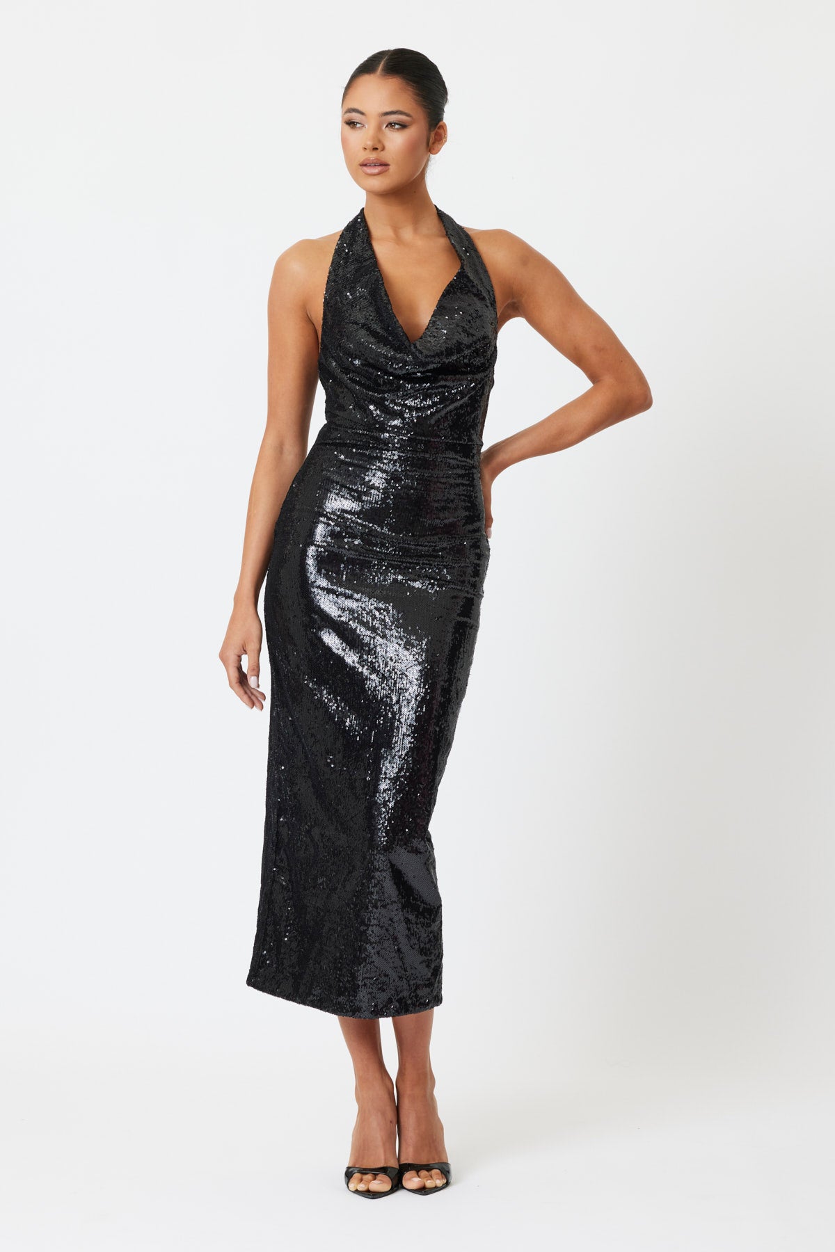 Christi Midi Dress Black