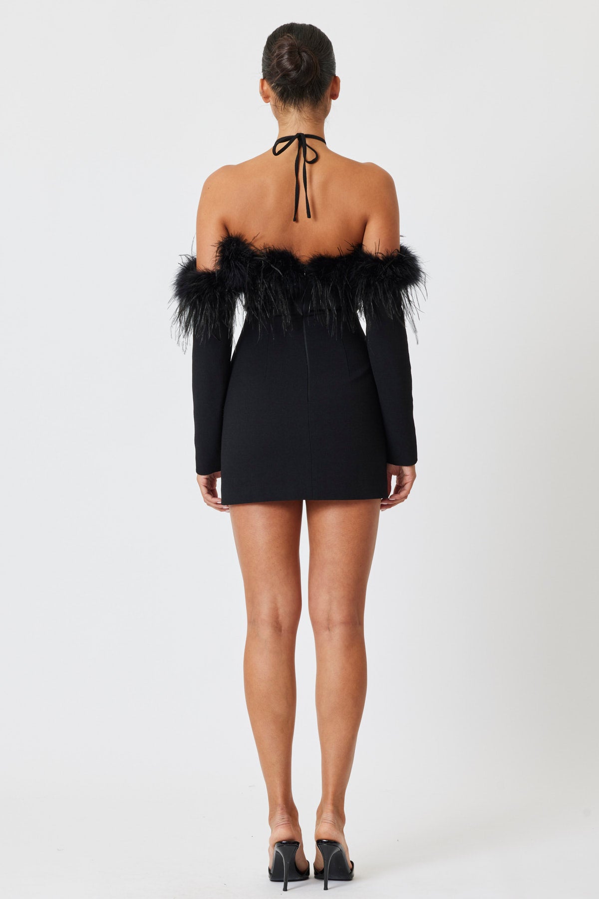 Chenille Mini Dress Black