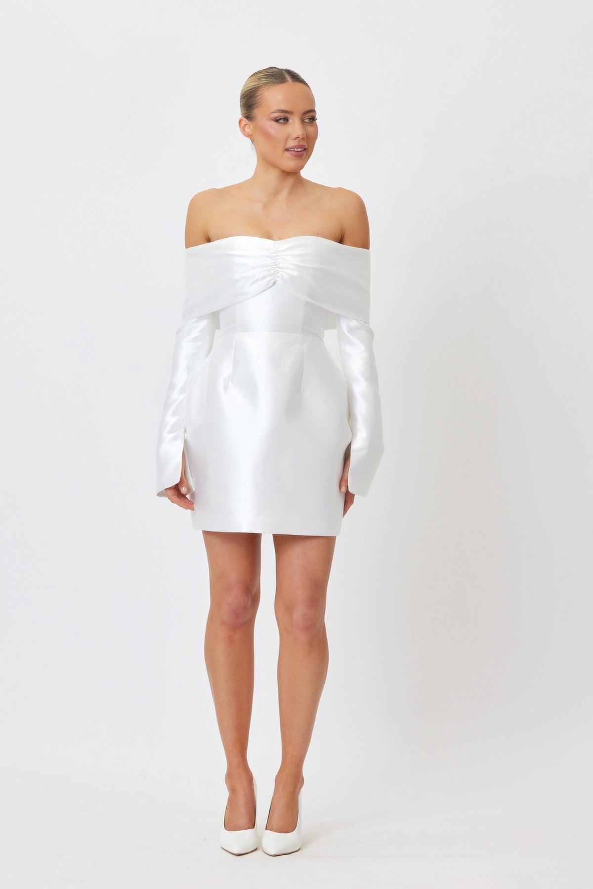 Sample 1LW68 Mini Dress WHITE 6