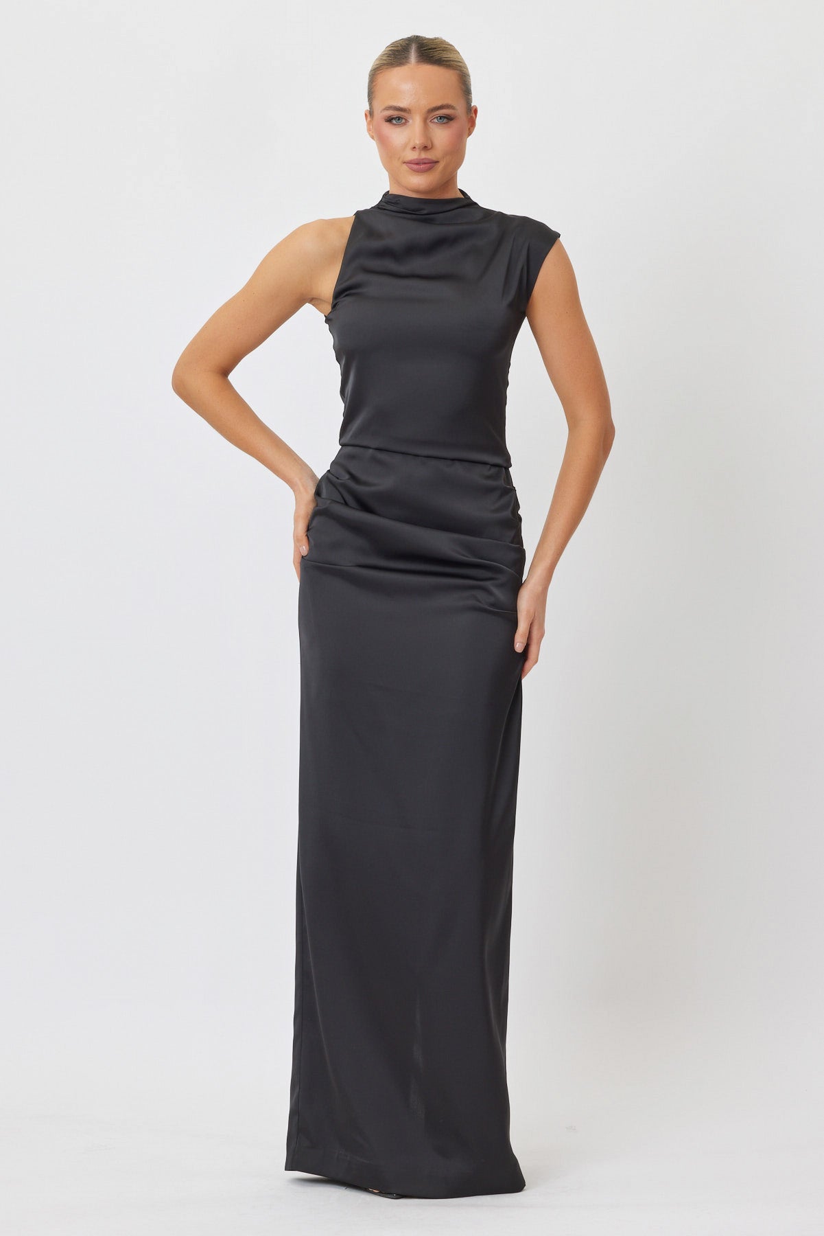 Sample F0YUQ Maxi Dress BLACK 6