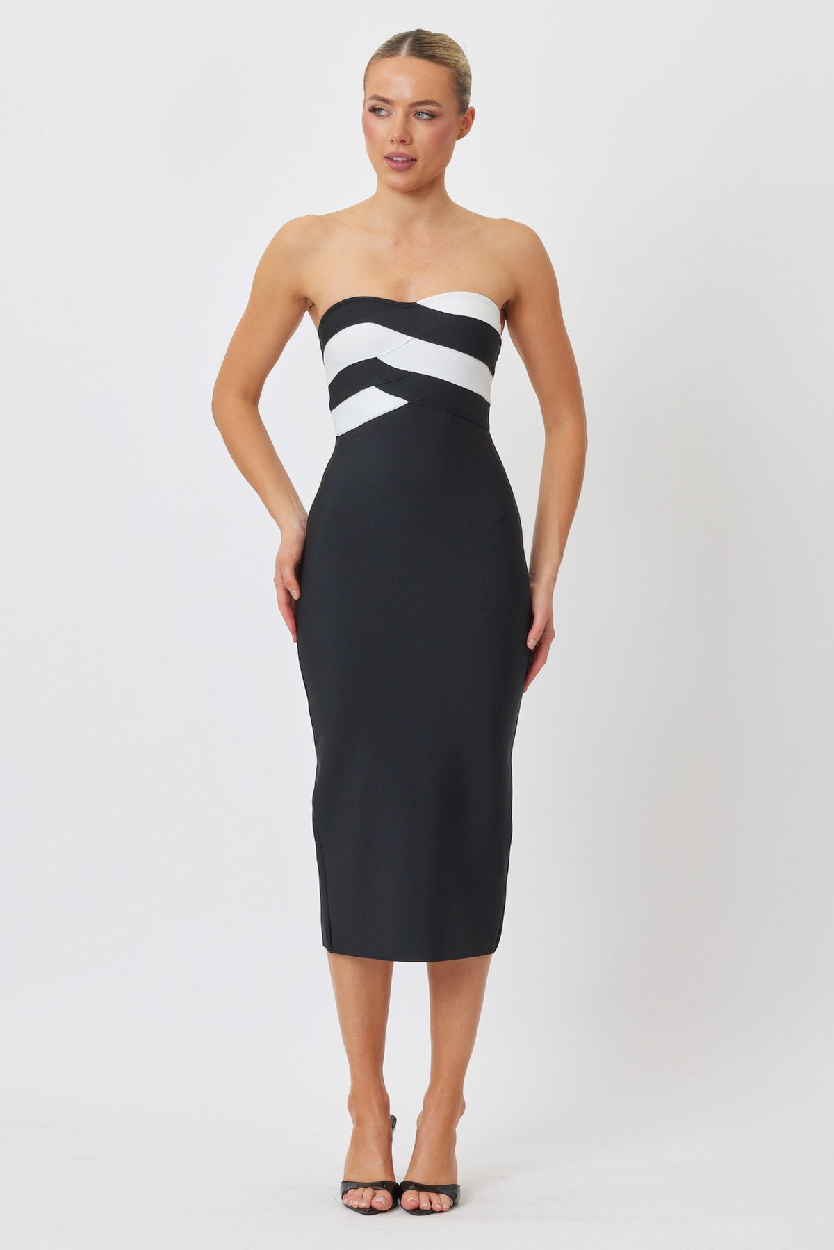 Sample FCMSU Midi Dress BLACK & WHITE 6