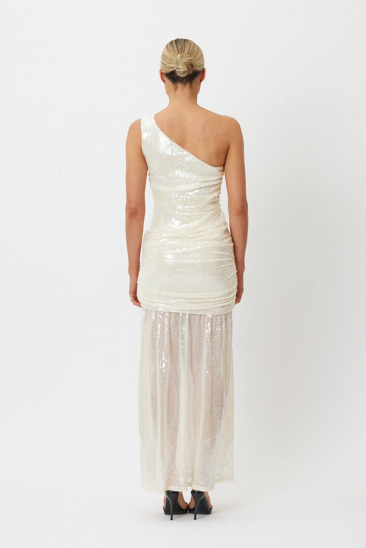 Sample 4TO03N Maxi Dress Cream 6