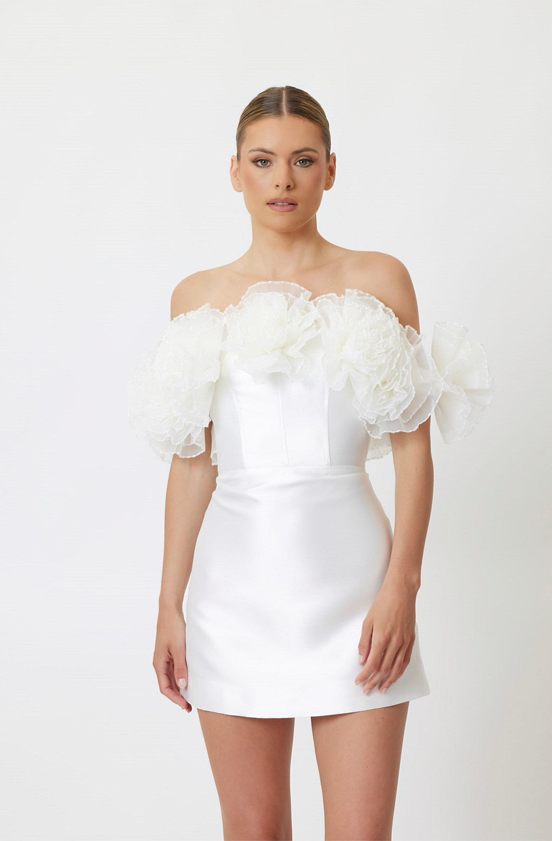 Sample HQTTD Mini Dress White 6