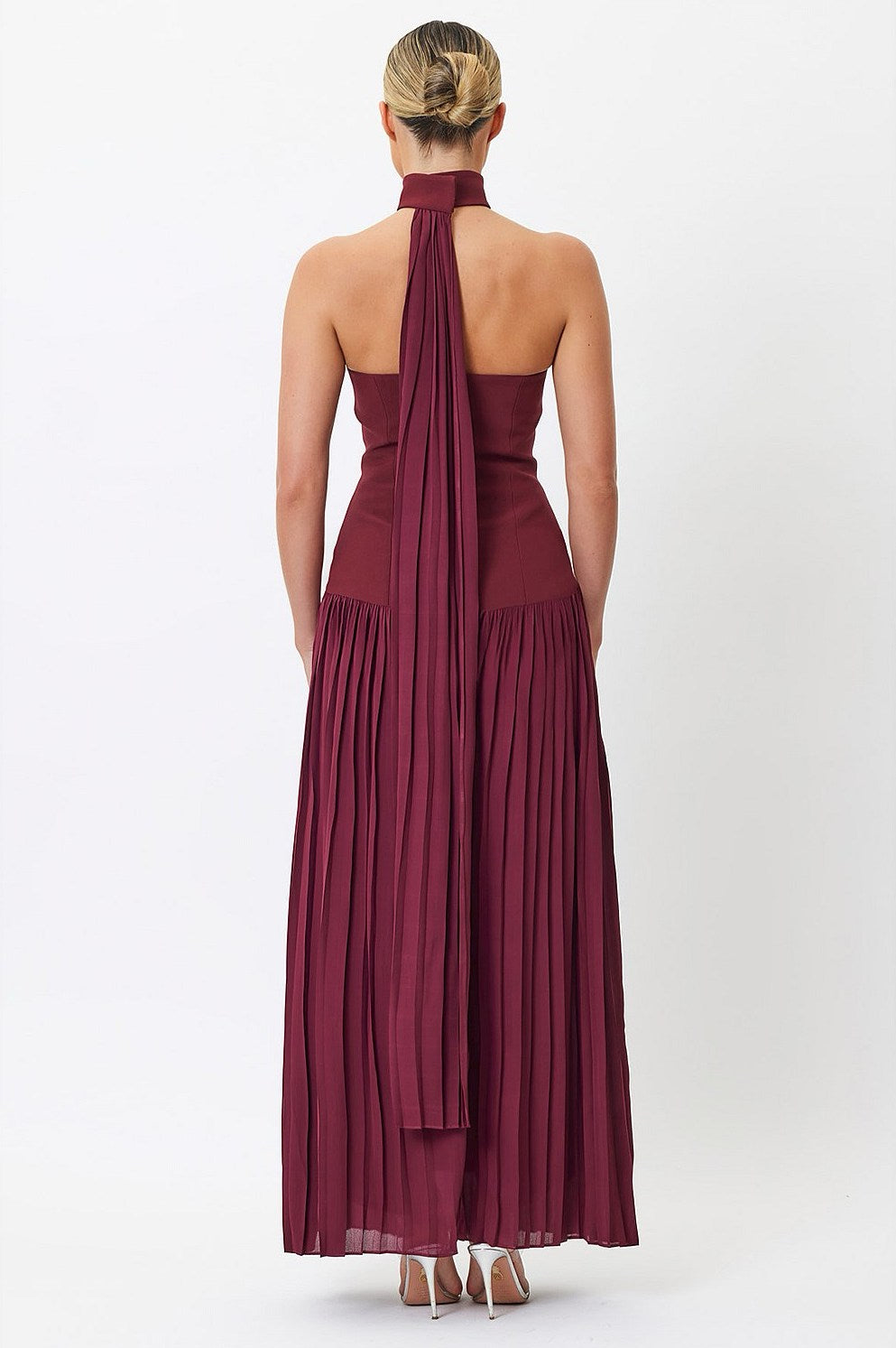 Sample F64F0 Maxi Dress Wine 6