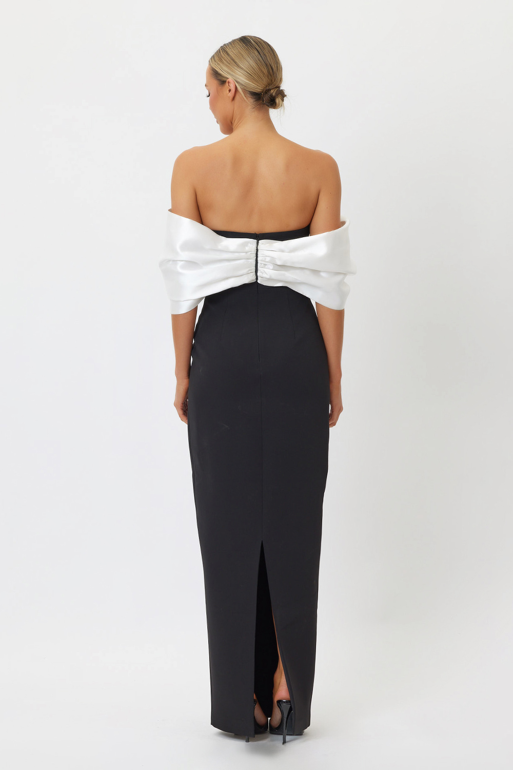 Sample R7DF9 Maxi Dress Black & White 6