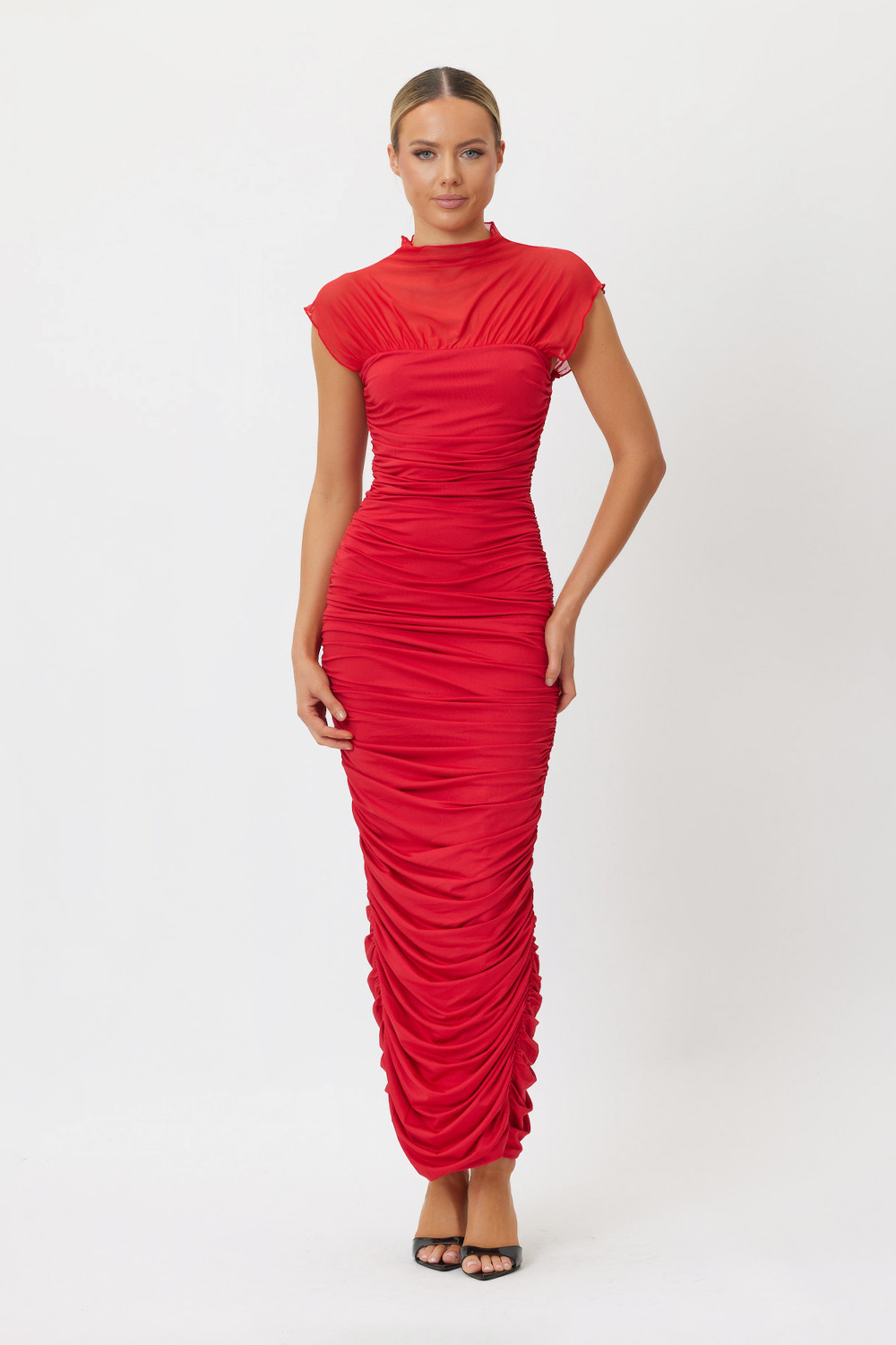 Sample DXNQ6 Maxi Dress Red 6