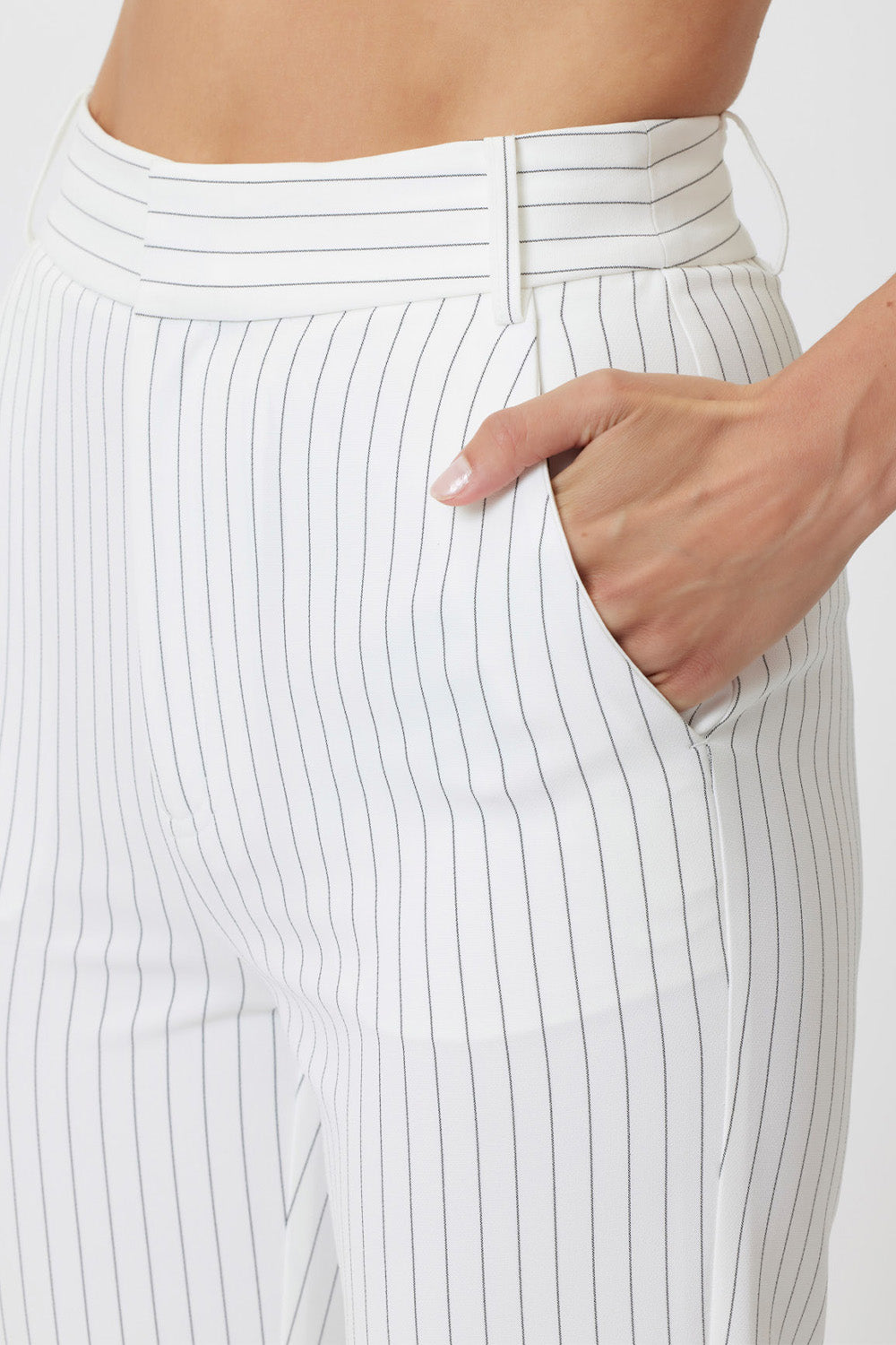 Cheyanne Pant White Pinstripe