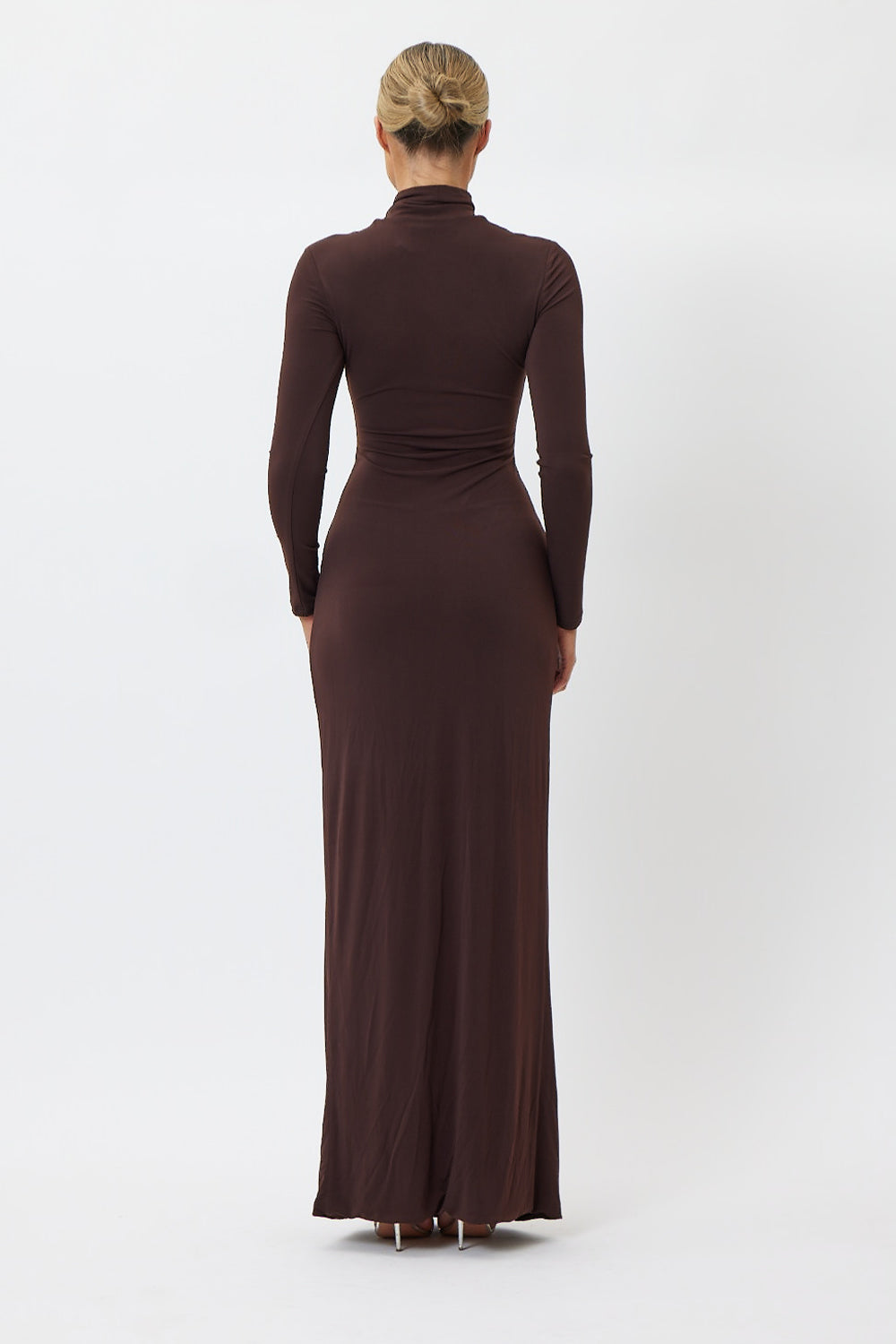 Dalton Midi Dress Chocolate Brown