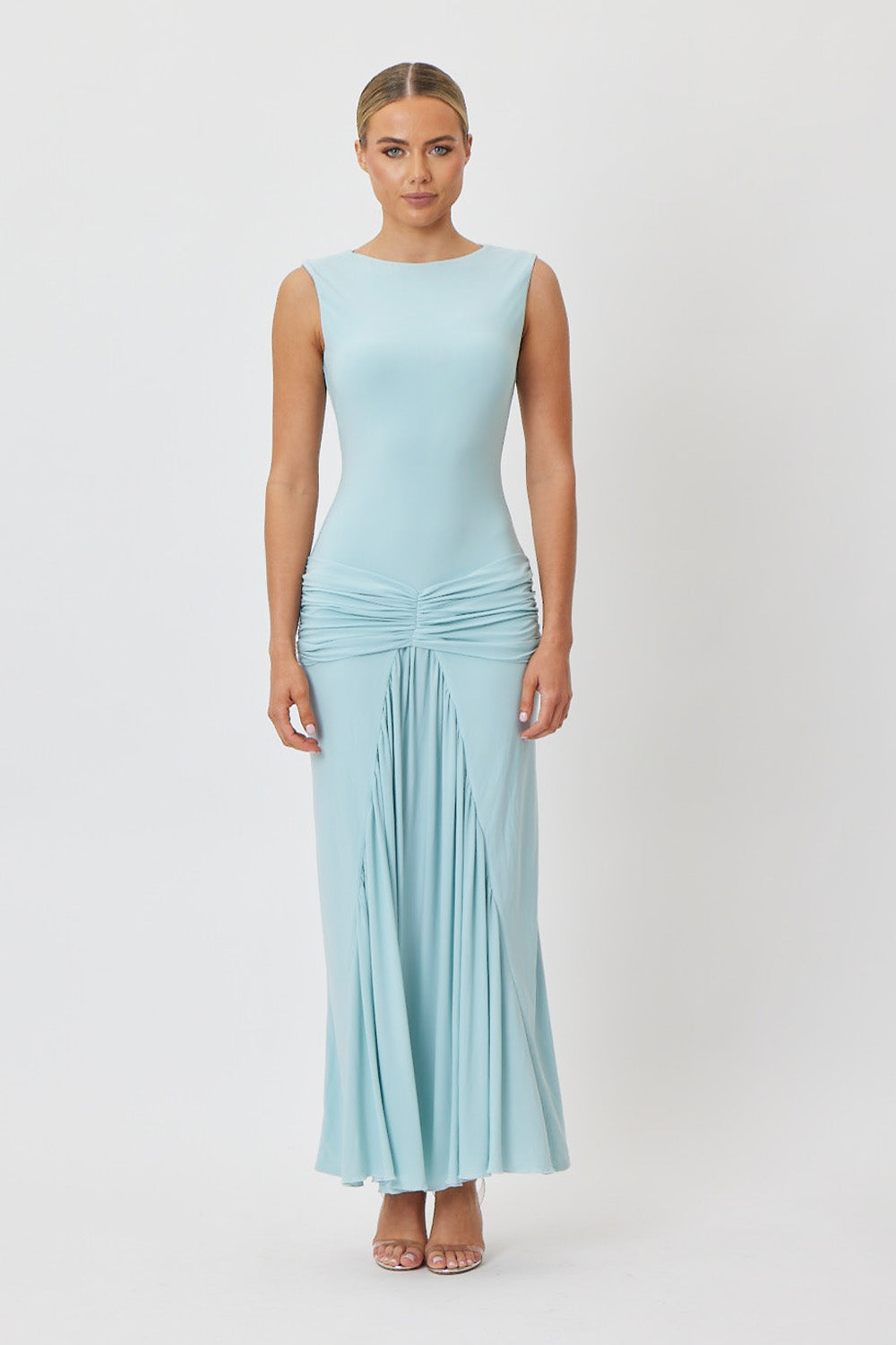 Venice Midi Dress Sky Blue
