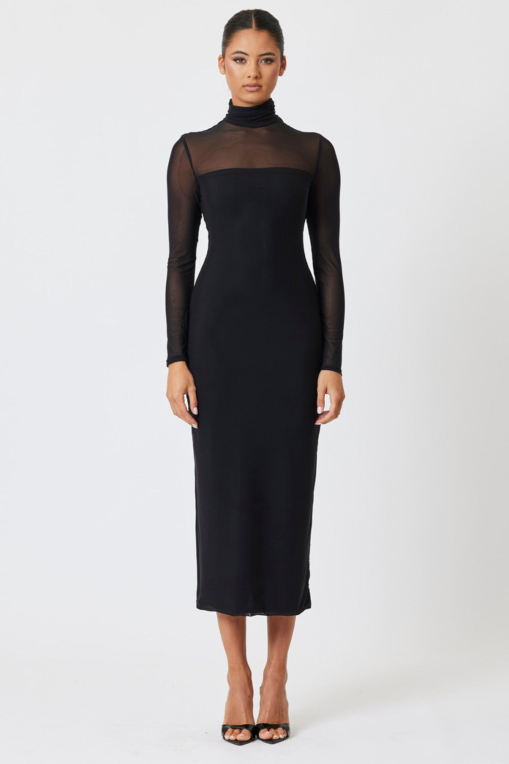 Olivia Midi Dress Black