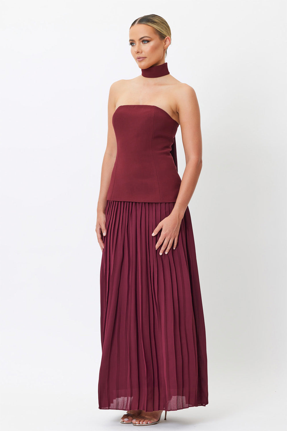 Aubrielle Maxi Dress Wine