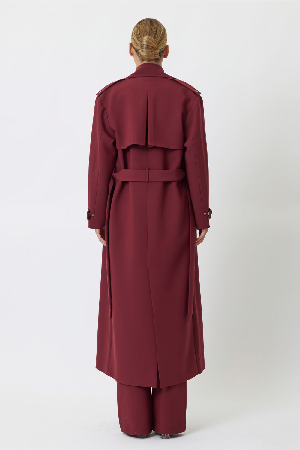 Leila Trench Coat Bordeaux