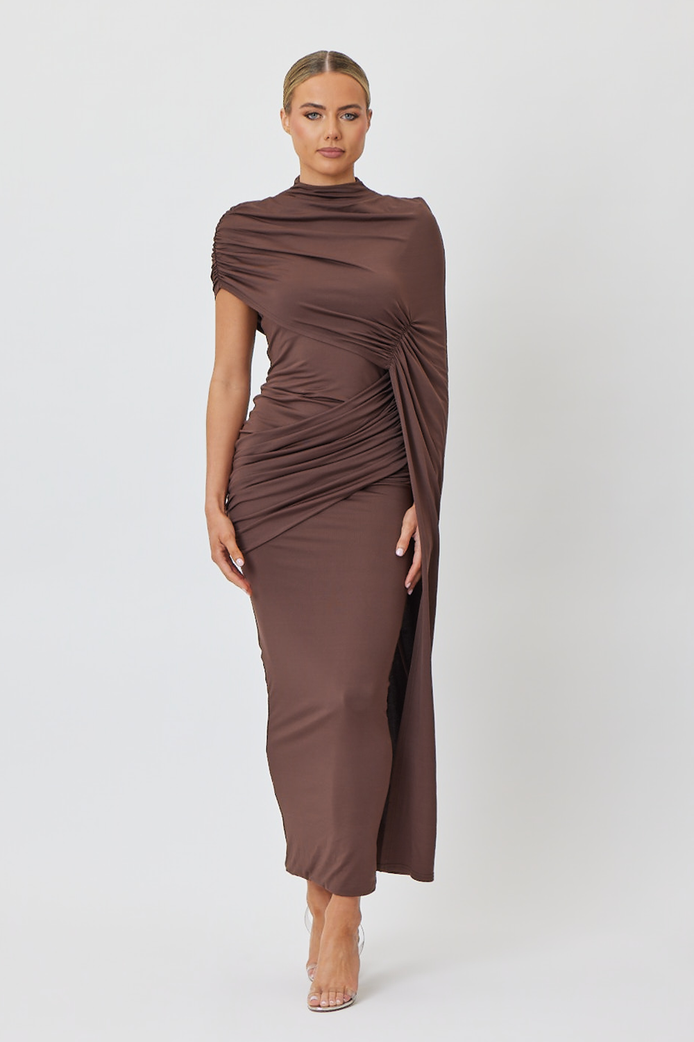 Leila Maxi Dress Brown