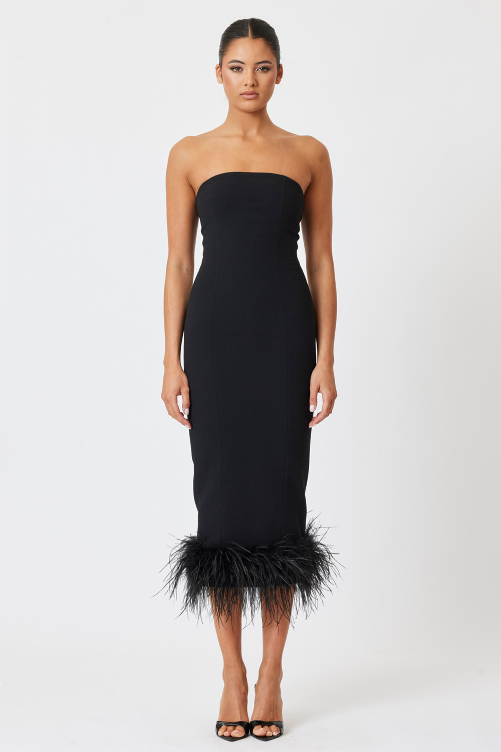 Arianna Midi Dress Black