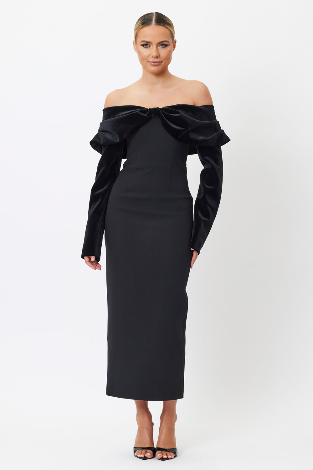 Jade Midi Dress Black