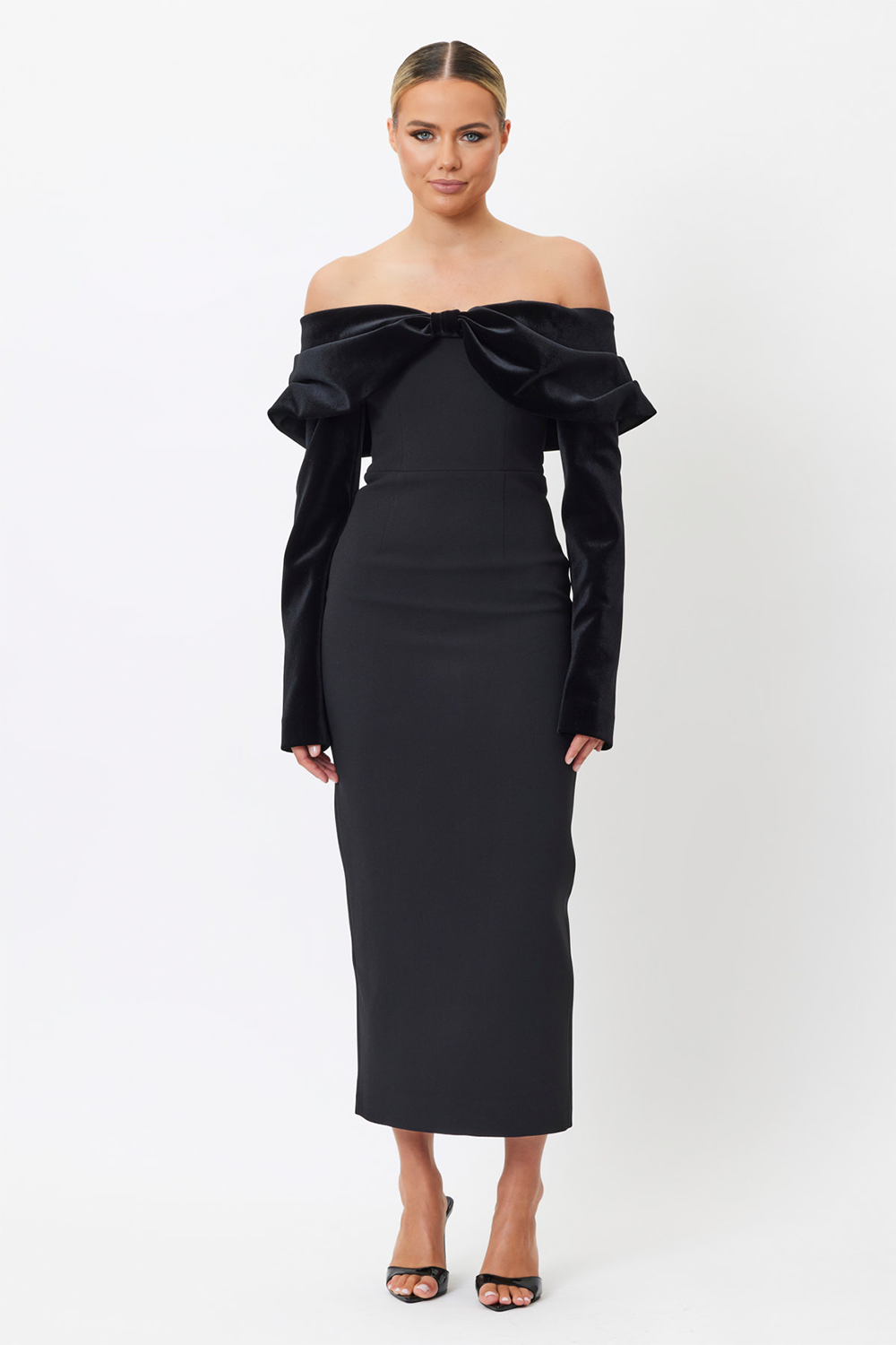 Jade Midi Dress Black