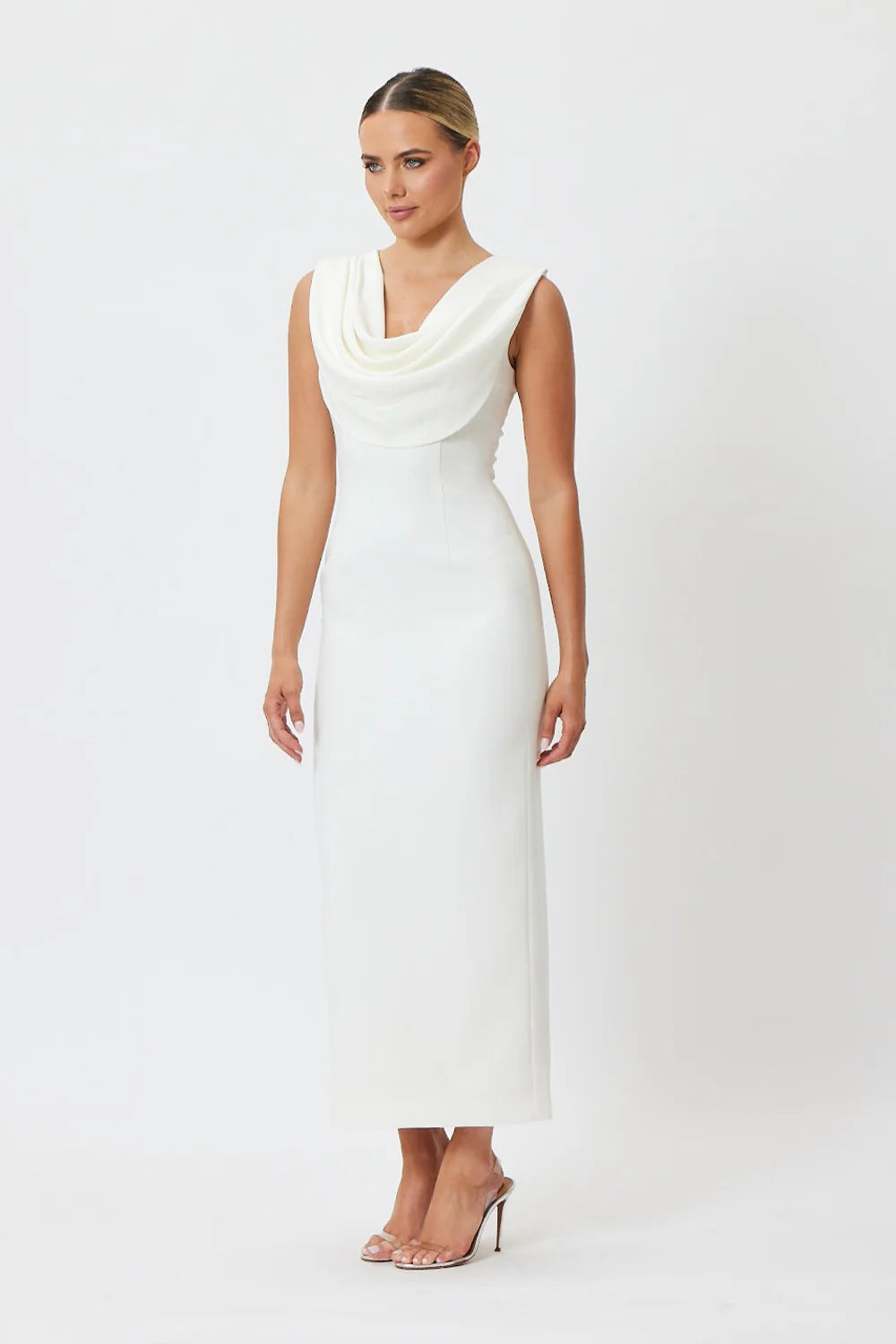 Sample YQ6NR Maxi Dress White 6