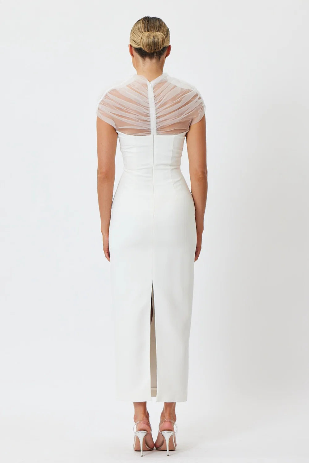 Sample QMYFU Midi Dress White 6