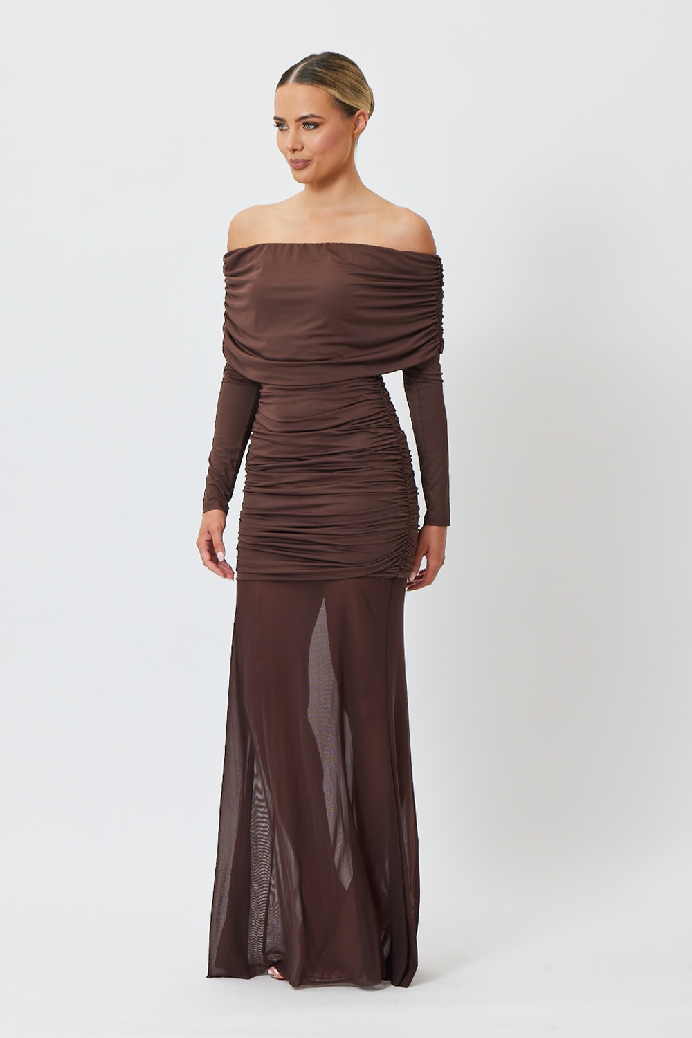 Jordana Maxi Dress Brown