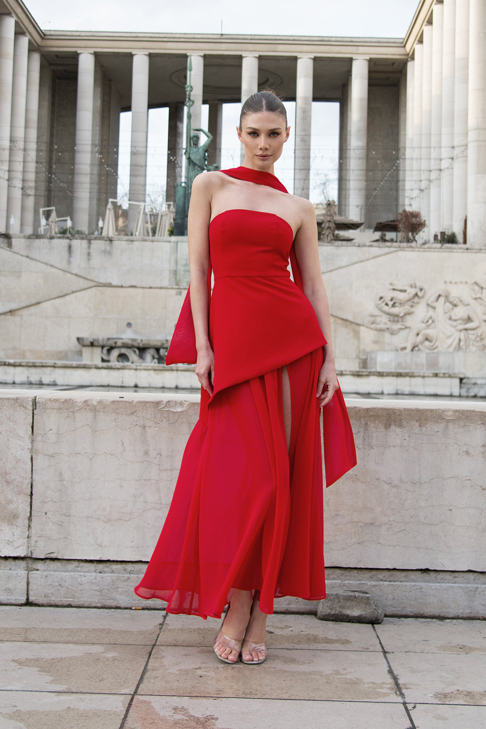 Delia Maxi Dress Red