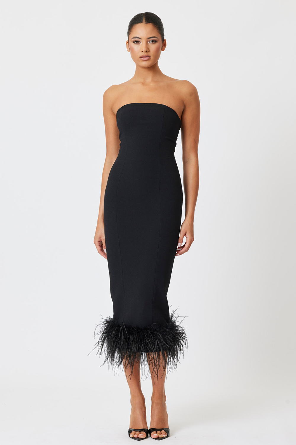 Arianna Midi Dress Black