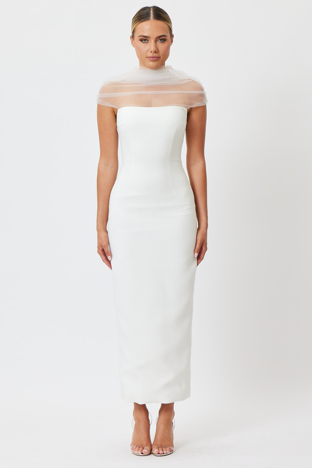 Marlee Midi Dress White
