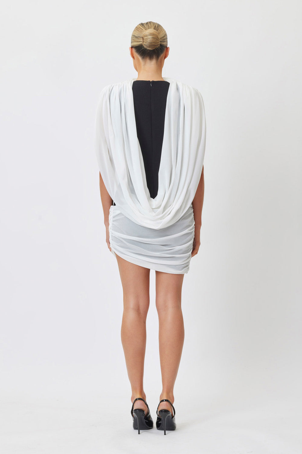 Claudette Mini Dress Black/White