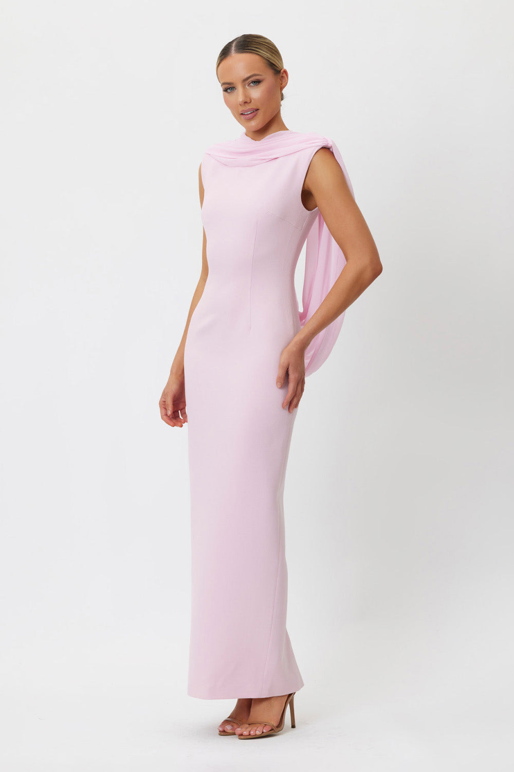 Claudette Midi Dress Pink
