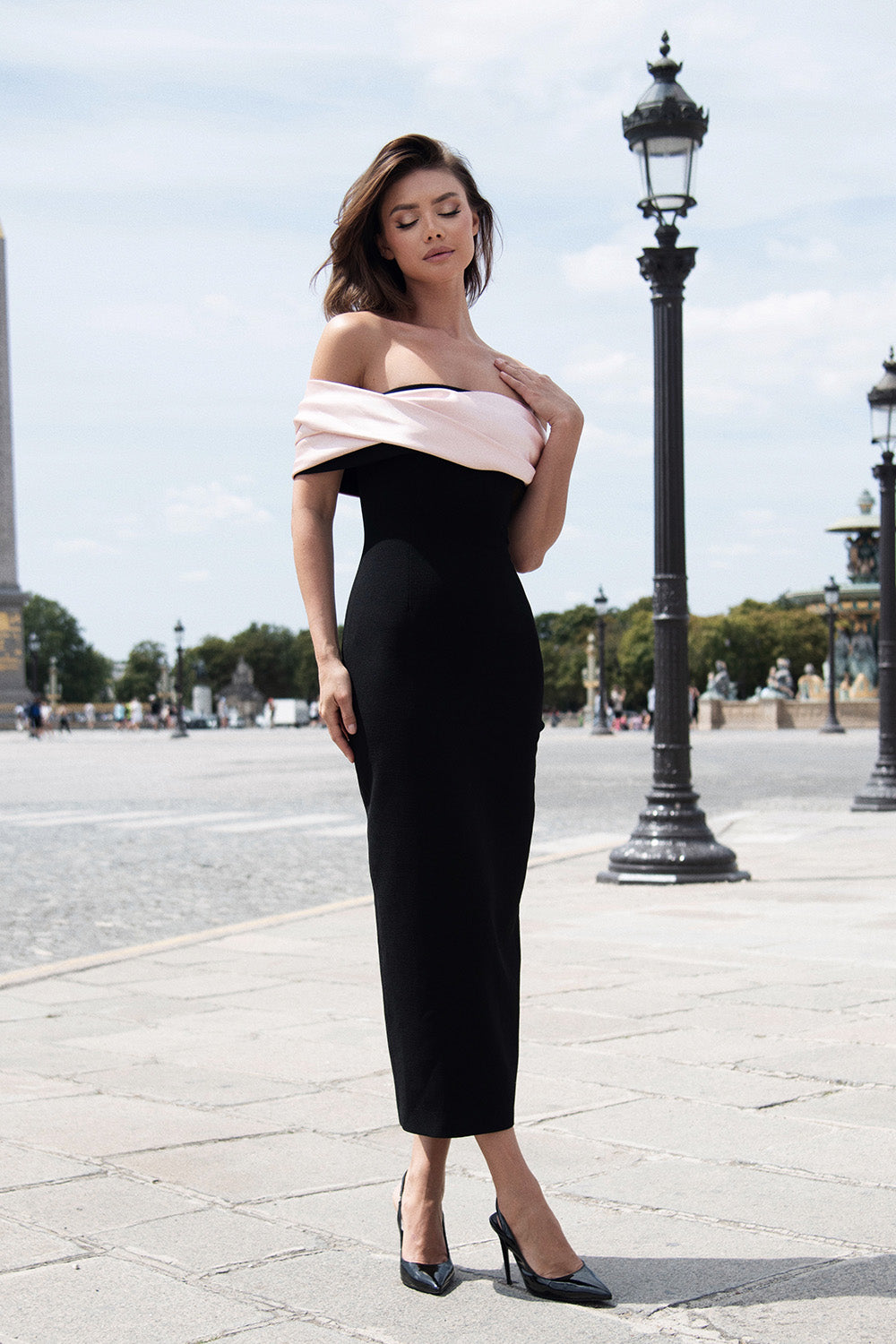Claudia Midi Dress Black