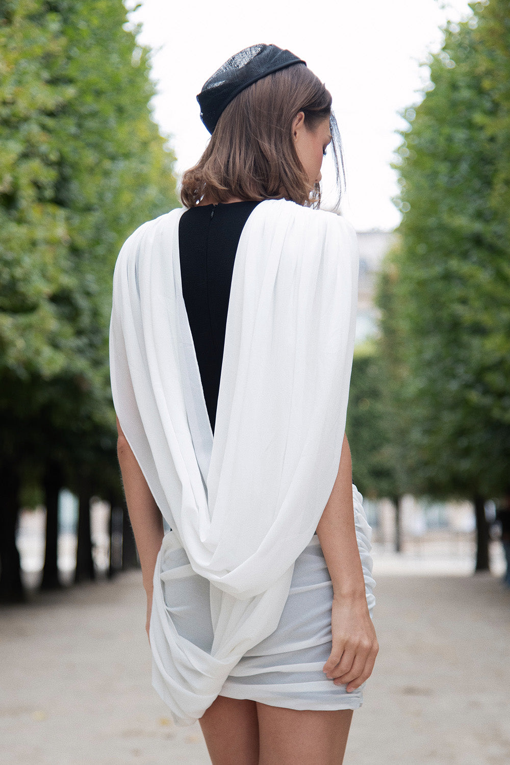 Claudette Mini Dress Black/White