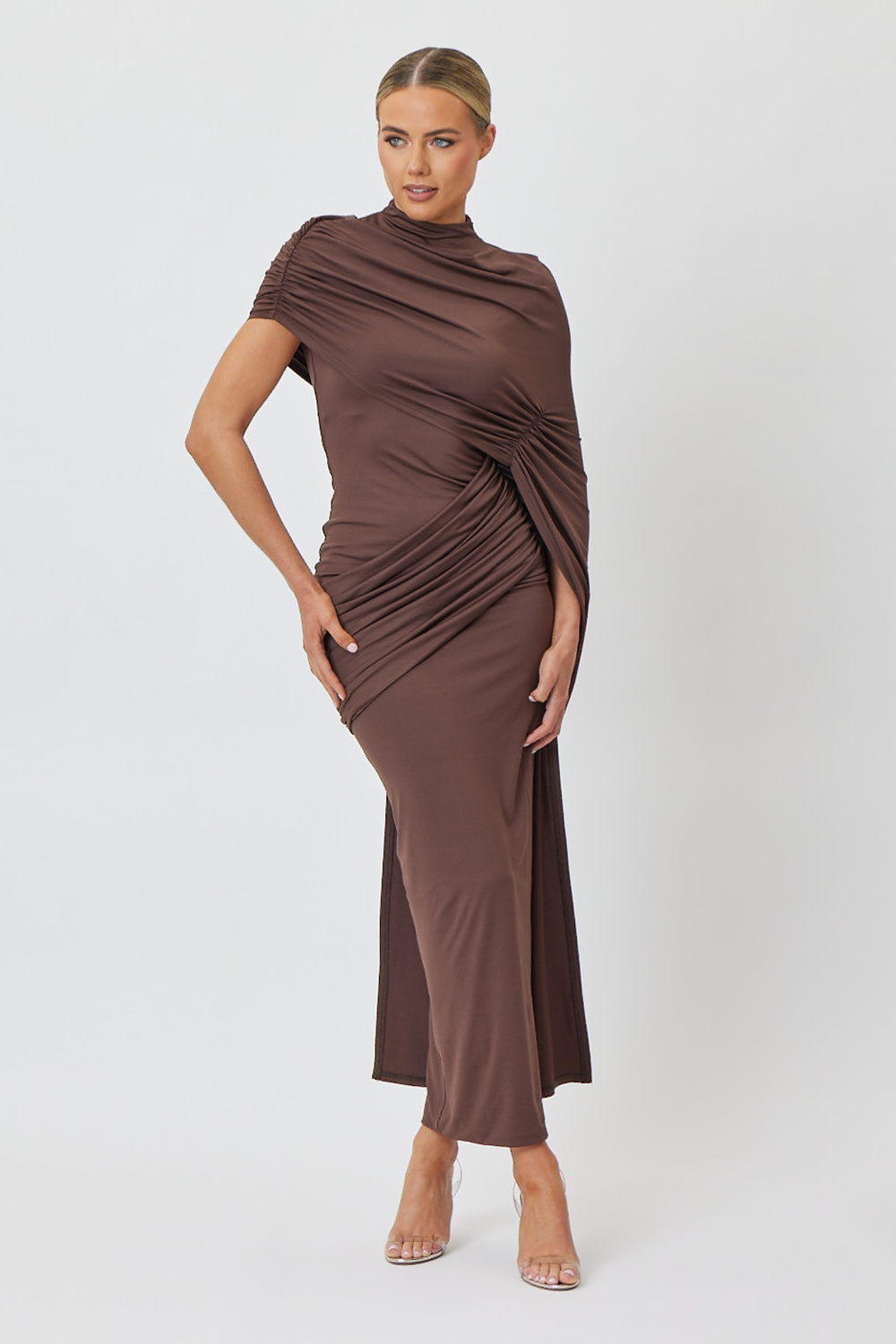 Leila Maxi Dress Brown