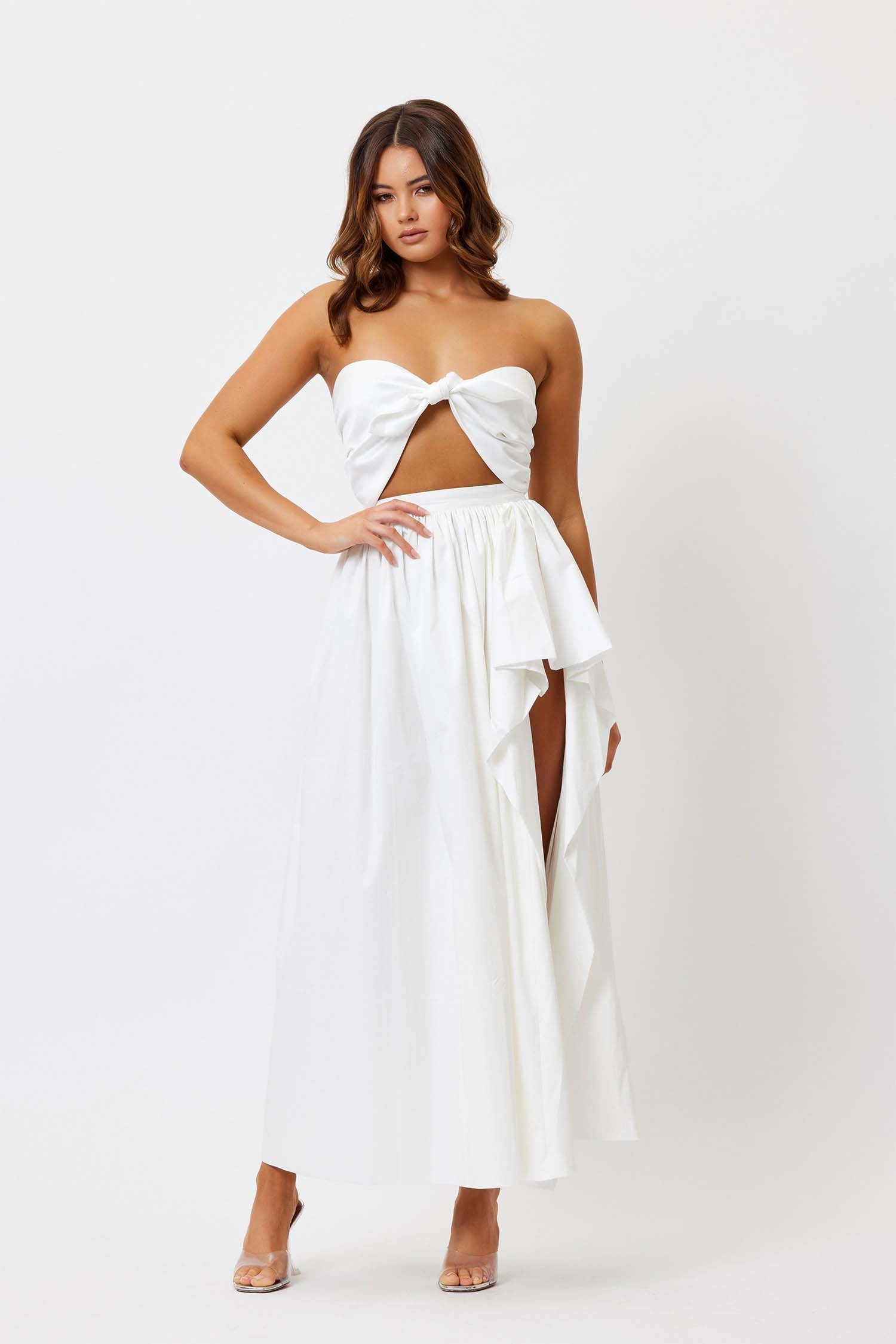 Georgie Crop - White