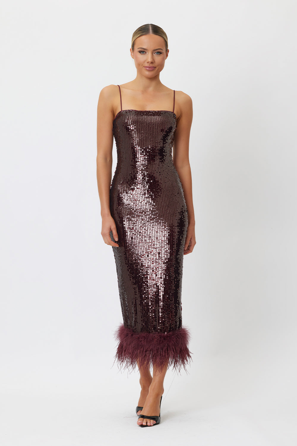 Izzy Midi Dress Plum
