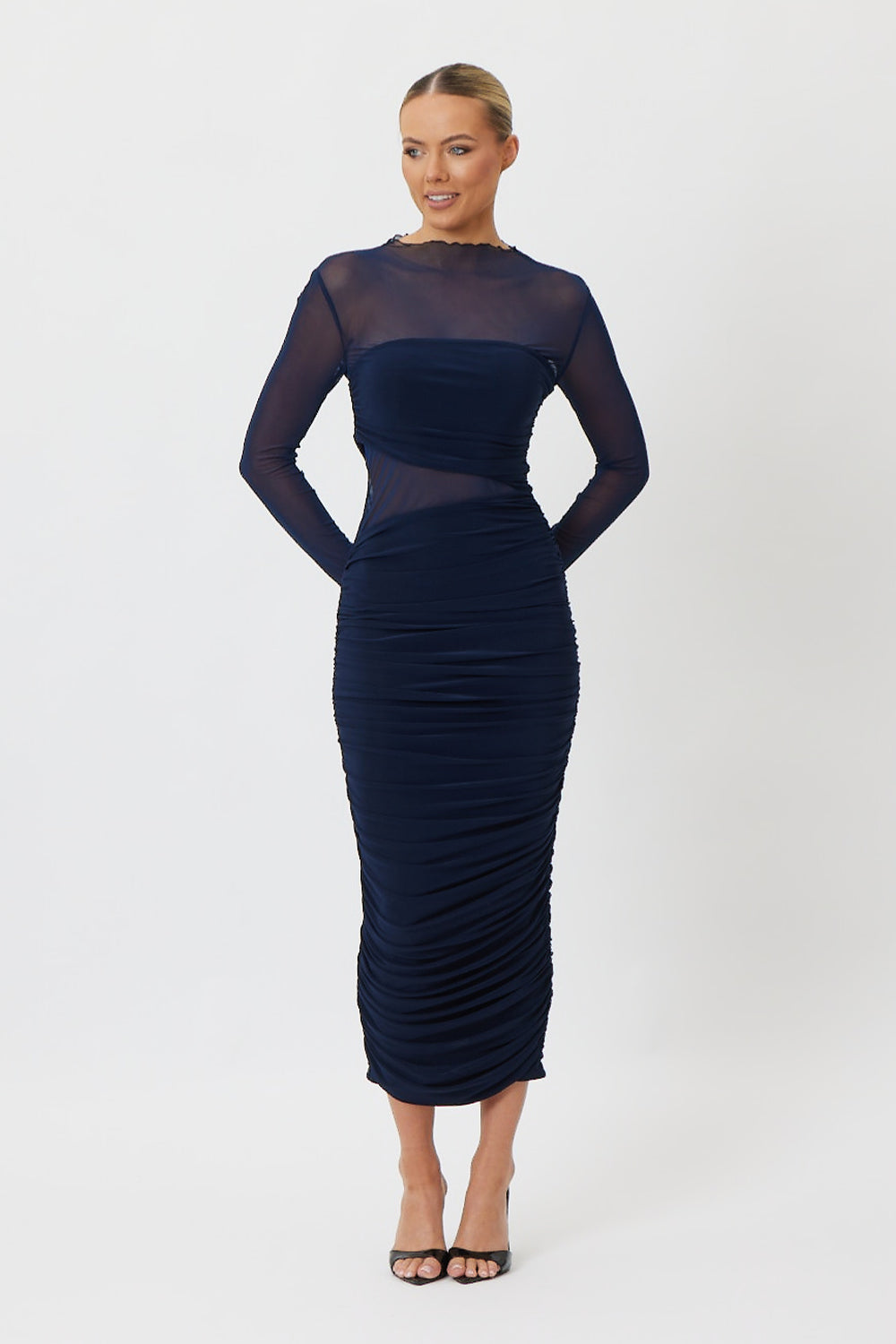 Midnight Midi Dress Navy