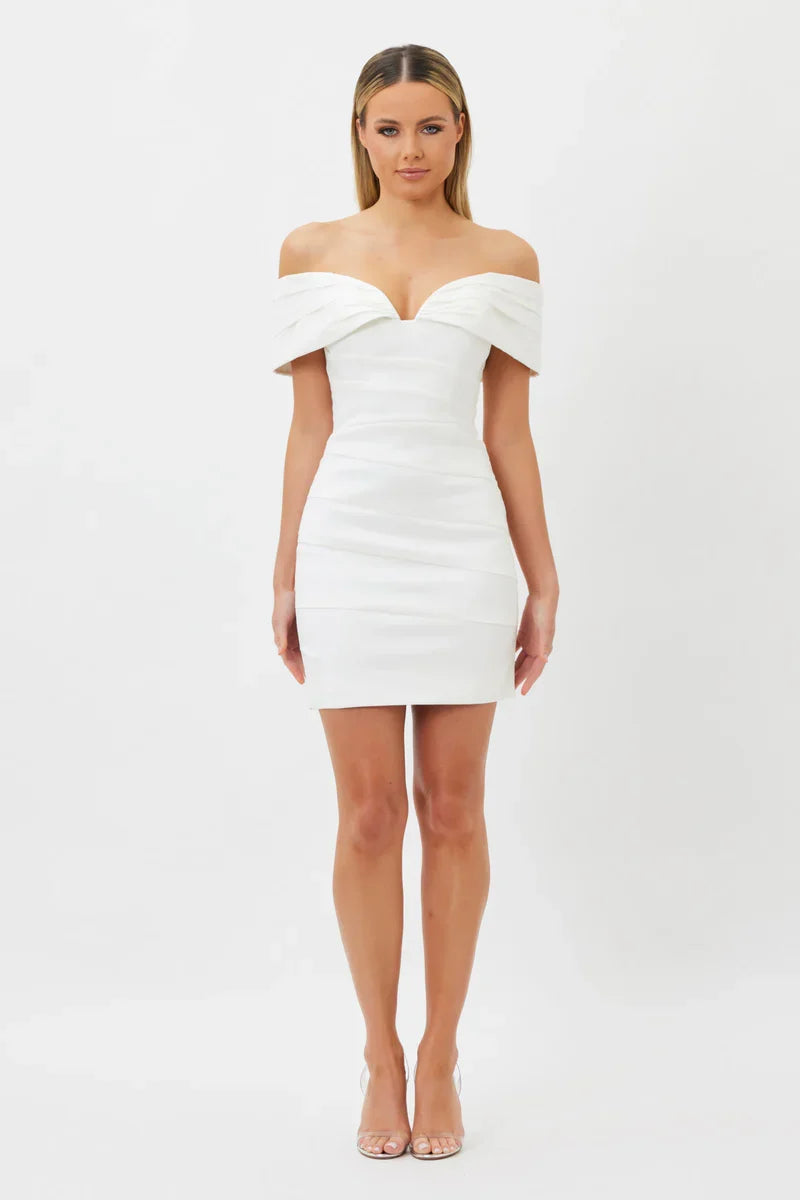 Sample B6UE6 Mini Dress White 6