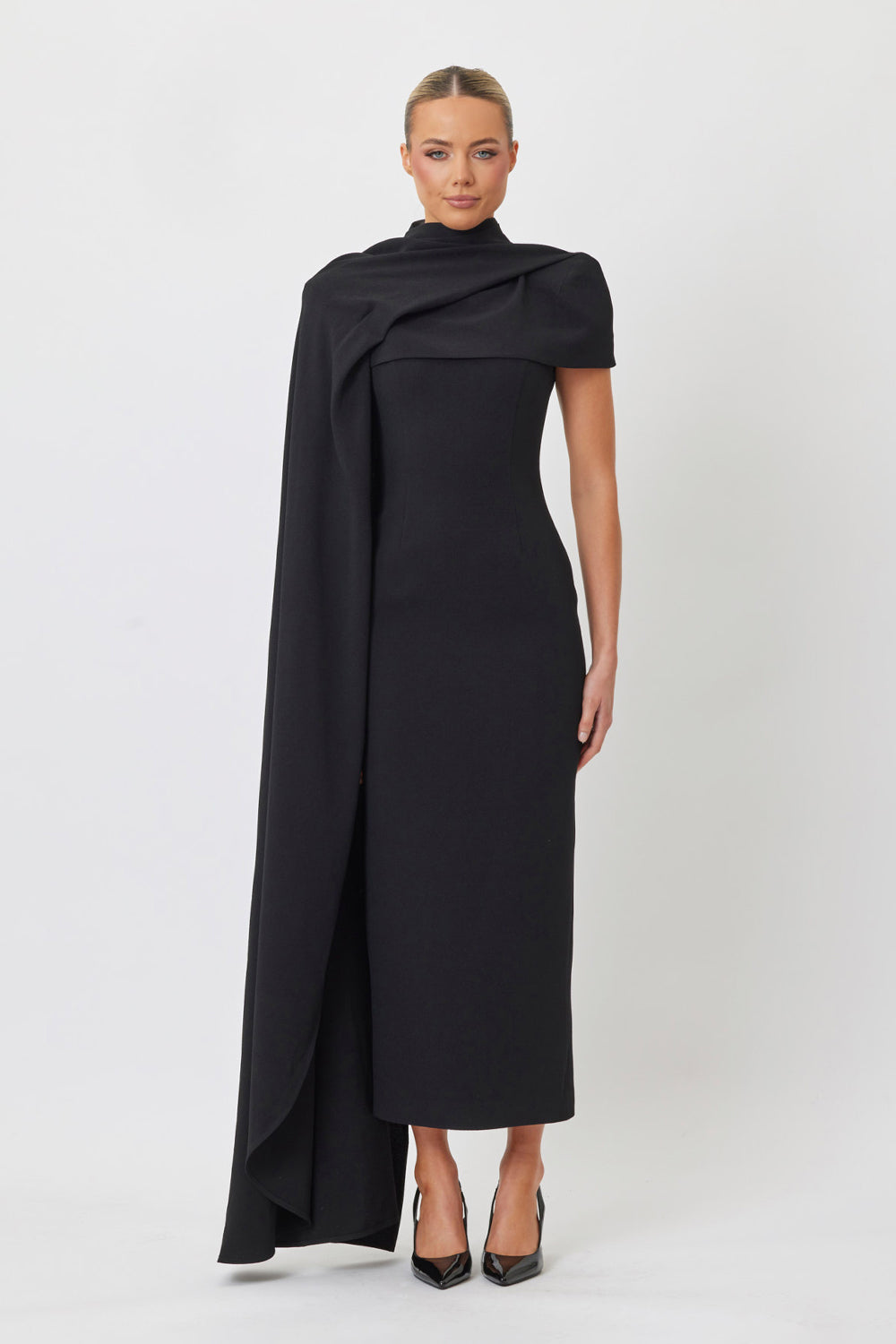 Payton Midi Dress Black