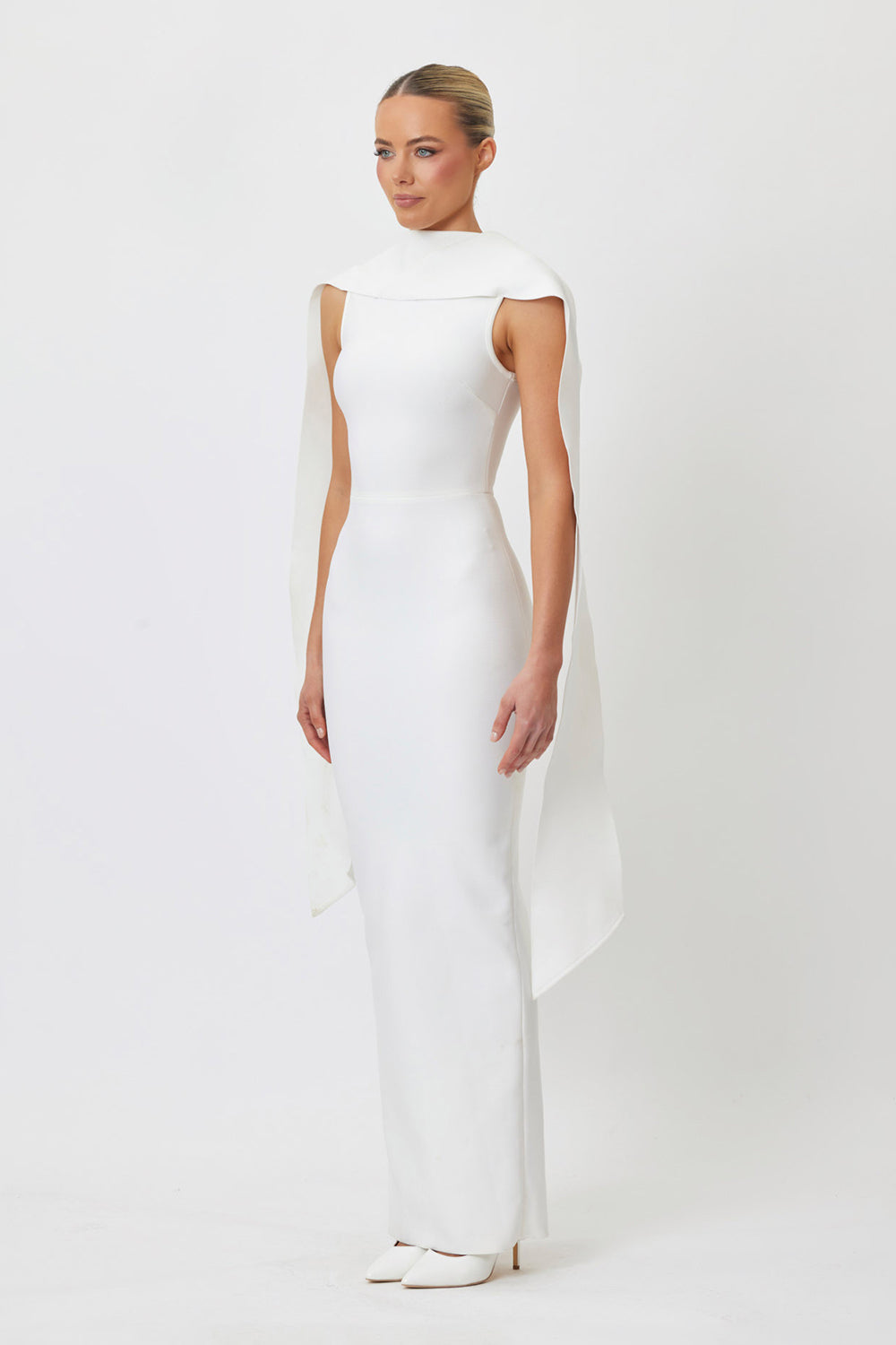 Jemima Midi Dress White