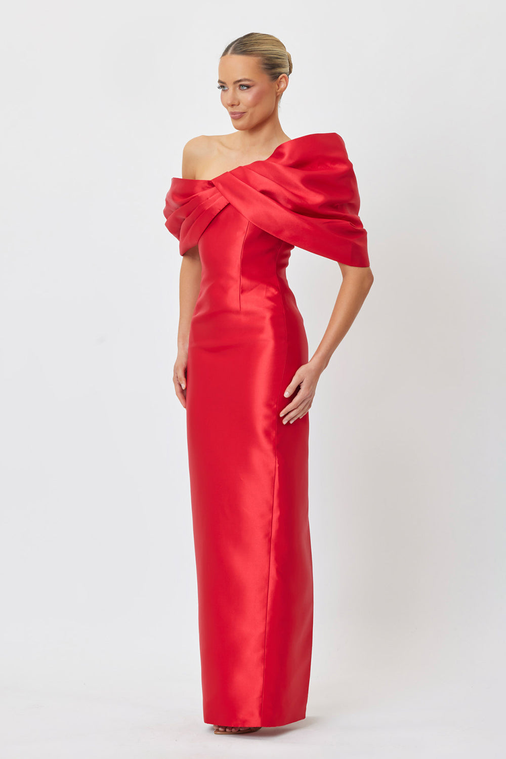 Selma Midi Dress Red