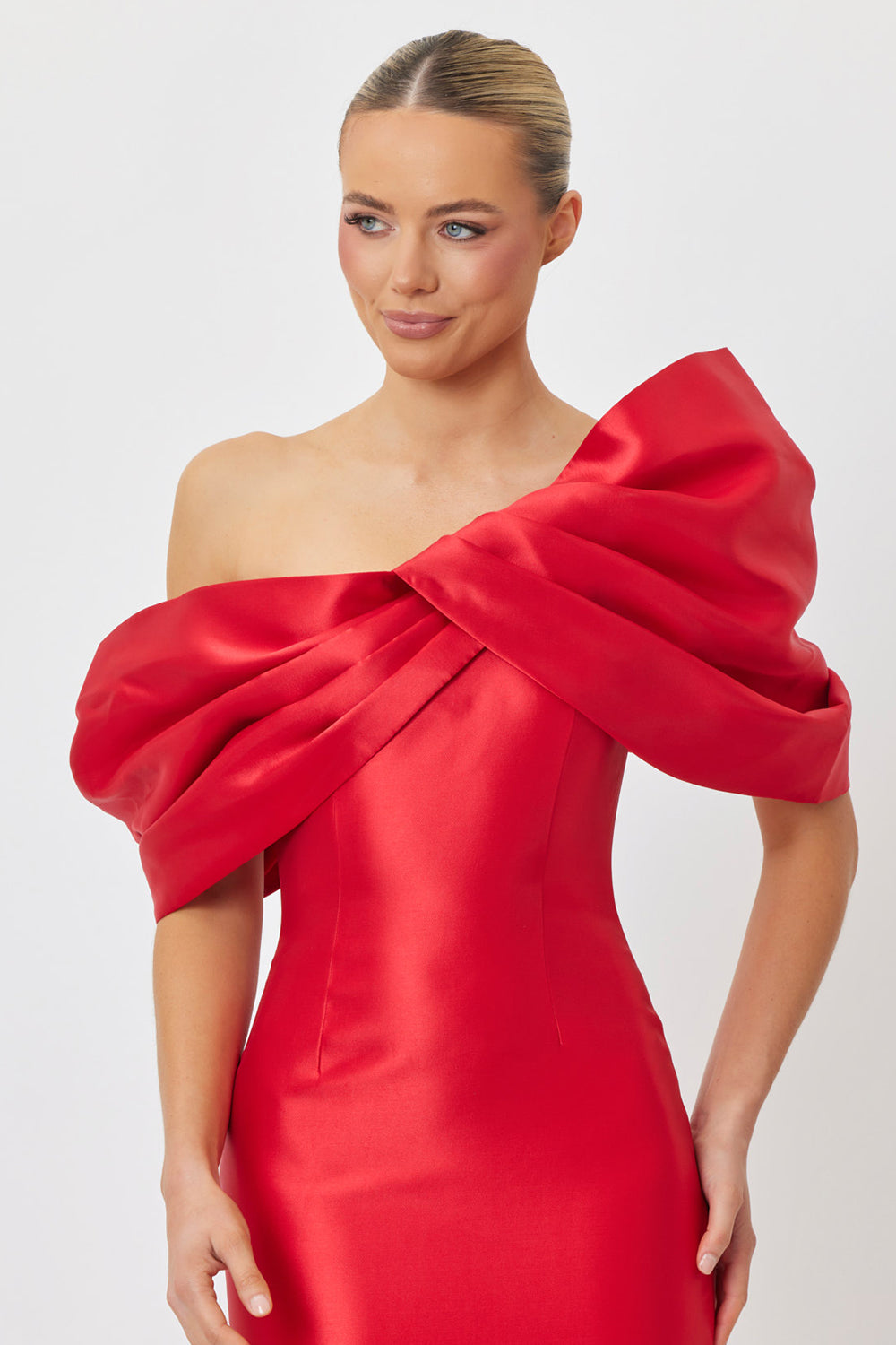 Selma Midi Dress Red