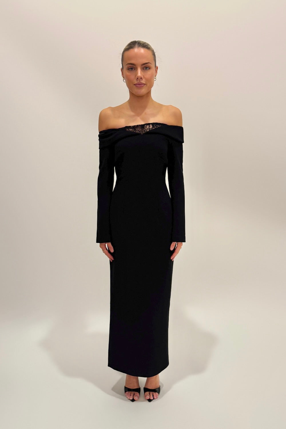 Sample T2J13 Maxi Dress Black 6