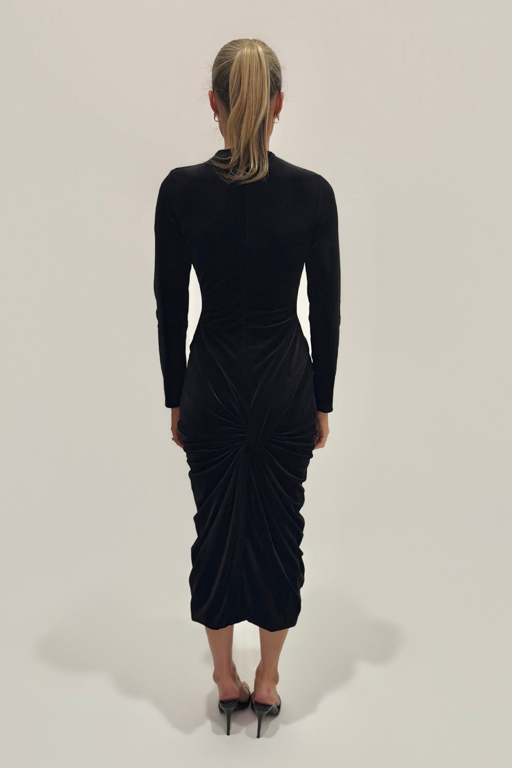 Sample 6Ng9C Midi Dress Black 6