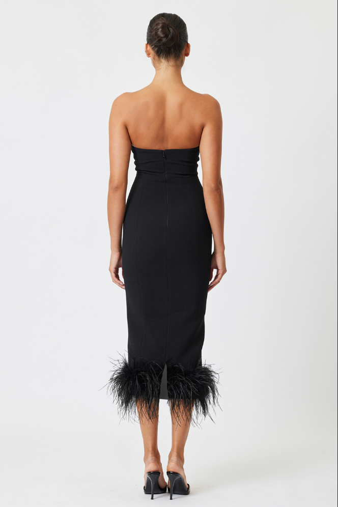 Arianna Midi Dress Black