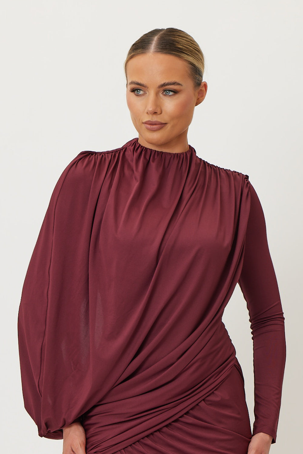 Romaine Maxi Dress Wine