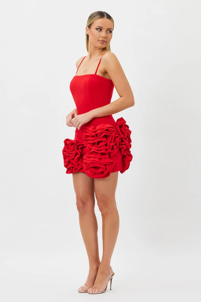 Sample 4S9OW Mini Dress Red 12