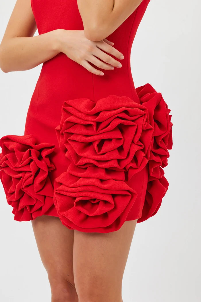 Sample 4S9OW Mini Dress Red 12