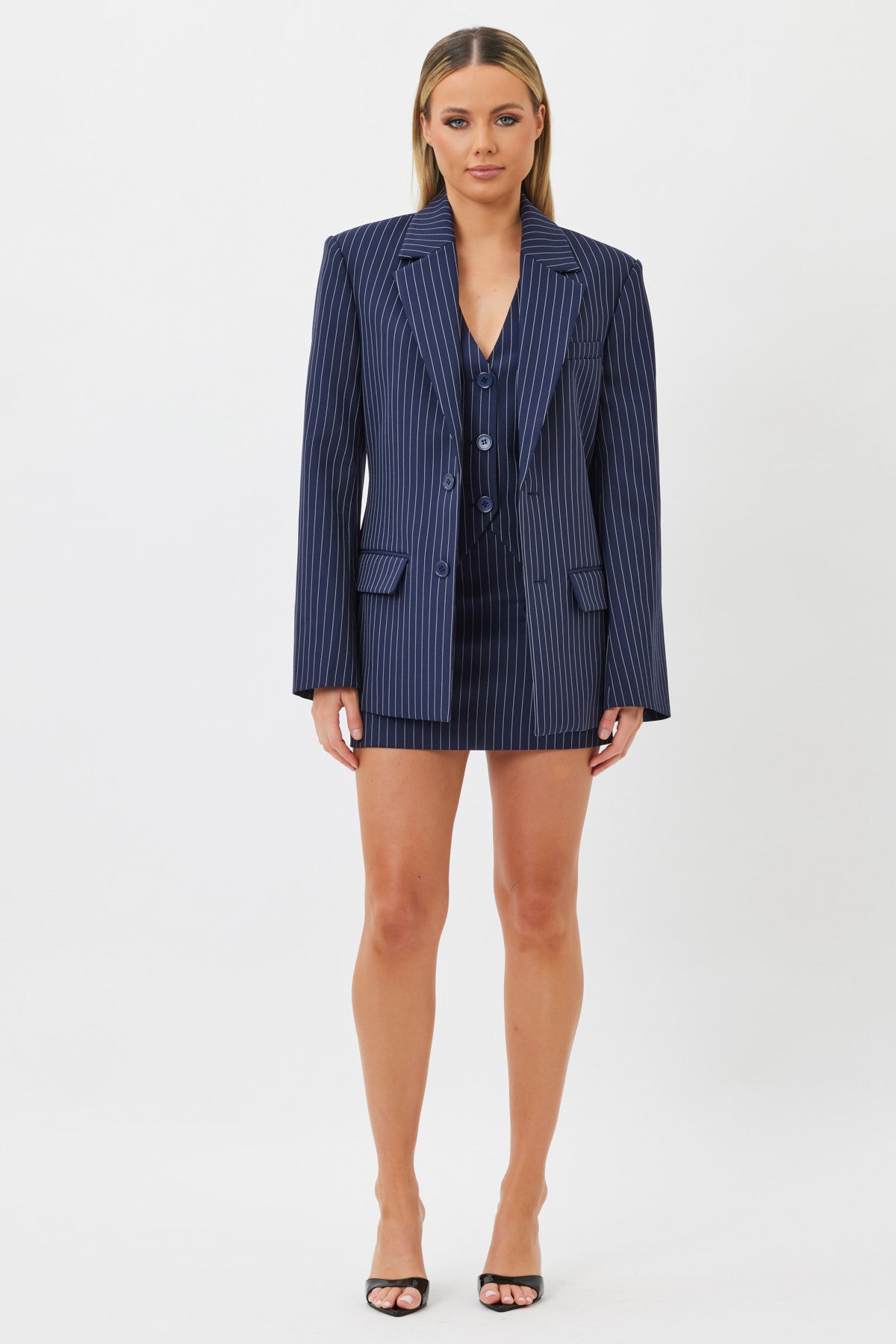 Remy Blazer Pinstripe