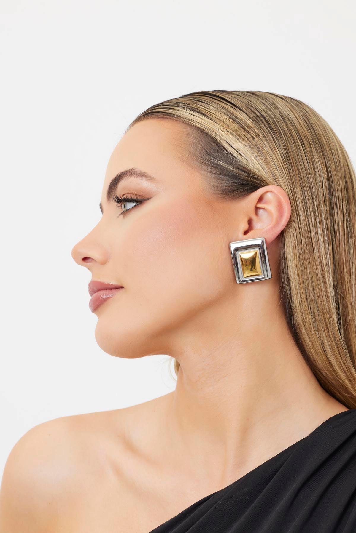 Double Rectangle Earrings